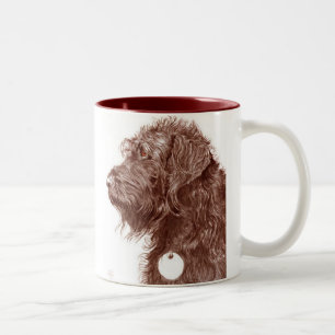 Tasse de Labradoodle de chocolat