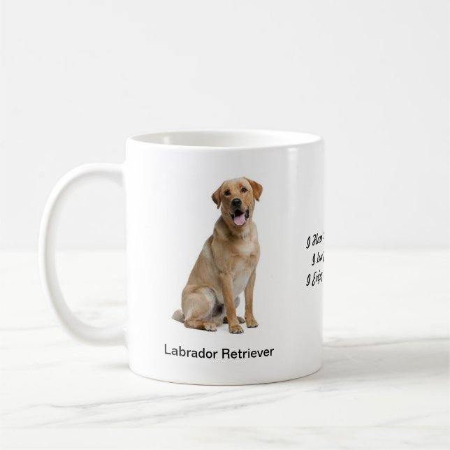 Tasse de labrador retriever - avec deux images et (Gauche)