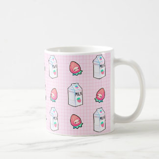 Tasse de lait de fraise