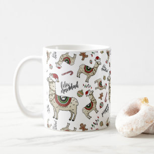 Tasse de lama de Feliz Navidad