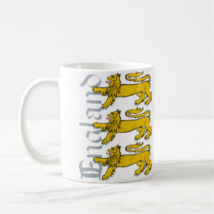 Tasse de l'Angleterre de 3 lions