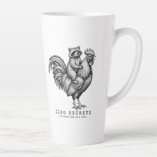 Tasse de Latte Coq Raton Laveur Cadeau Drôle Sarca