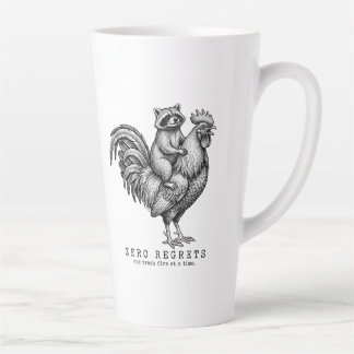 Tasse de Latte Coq Raton Laveur Cadeau Drôle Sarca