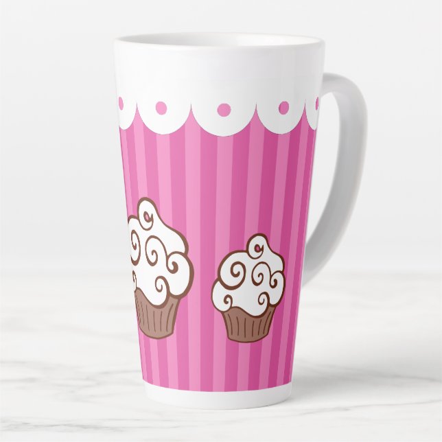 Tasse de Latte Cupcake  (Angle droit)
