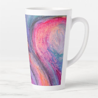 Tasse de latte d'art abstrait