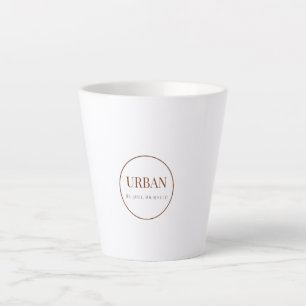 Tasse de Latte de Typographie Urbaine Minimaliste