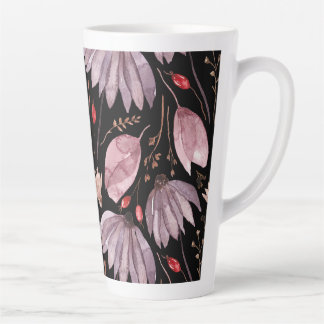 Tasse de Latte Fleur de Lotus Lavande