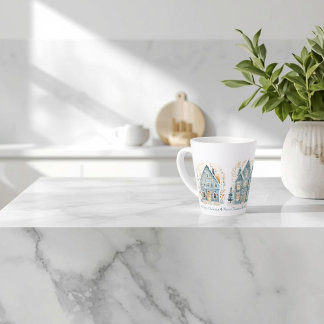 Tasse de Latte Maison de Vacances Art Folklorique