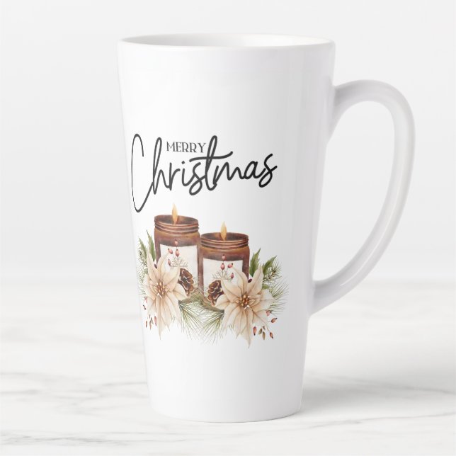 tasse de latte style Noël  (Droite)