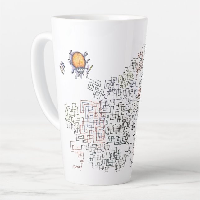 tasse de latte Zig Zag Doodlebug (Angle gauche)