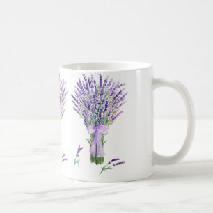 Tasse de lavande d'aquarelle