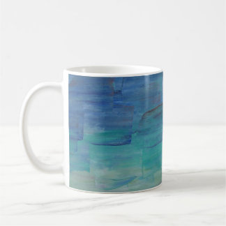 Tasse de l'eau bleue