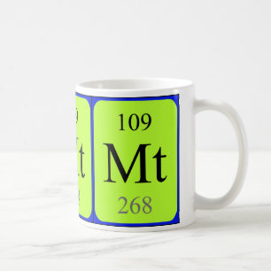 Tasse de l'élément 109 - Meitnerium