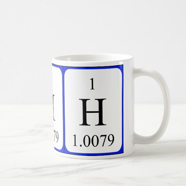 Tasse de l'élément 1 - hydrogène (Droite)
