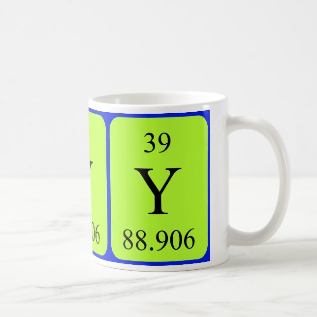 Tasse de l'élément 39 - yttrium (Droite)