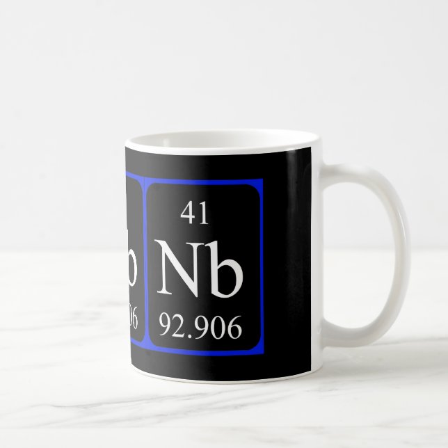 Tasse de l'élément 41 - niobium (Droite)