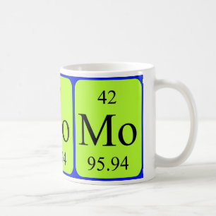Tasse de l'élément 42 - molybdène