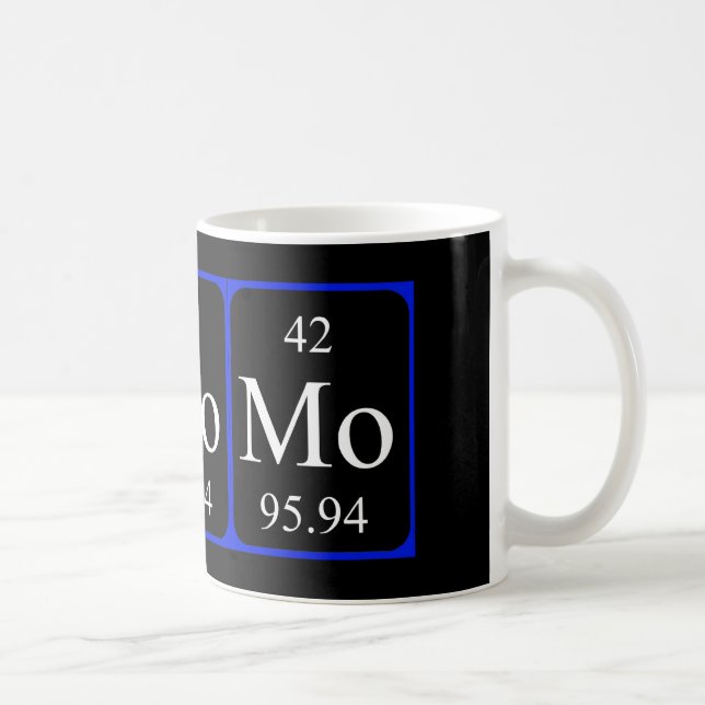 Tasse de l'élément 42 - molybdène (Droite)