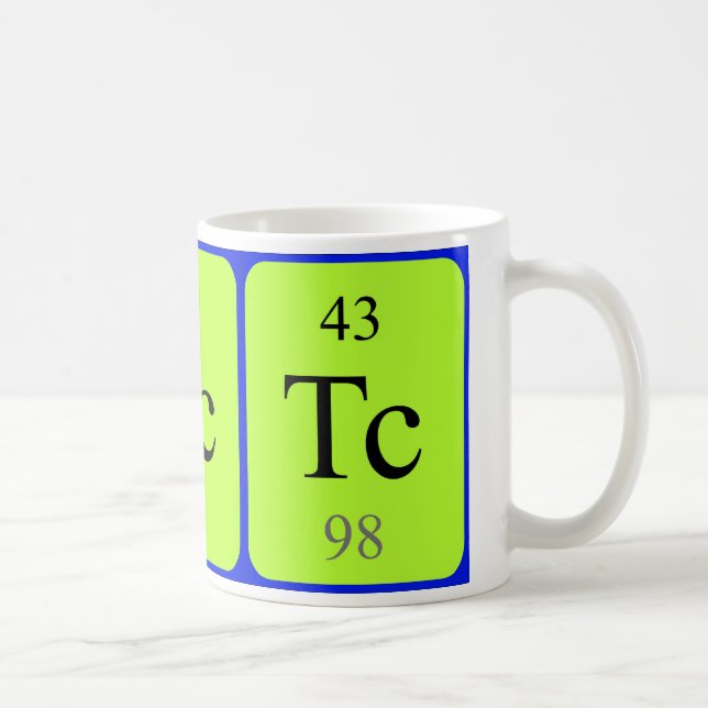 Tasse de l'élément 43 - technétium (Droite)