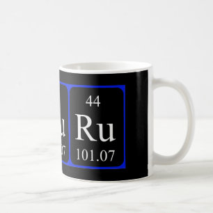 Tasse de l'élément 44 - ruthénium