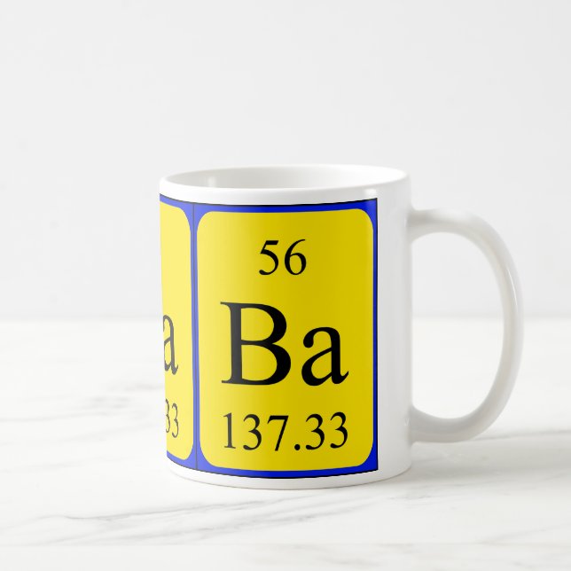 Tasse de l'élément 56 - baryum (Droite)