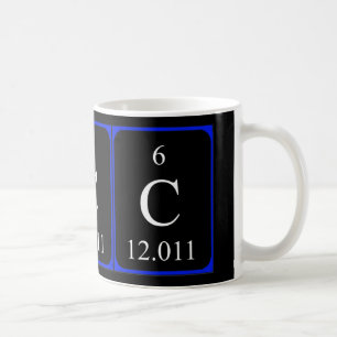Tasse de l'élément 6 - noir de charbon