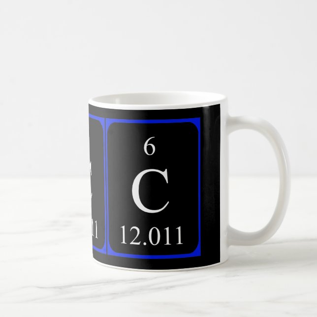 Tasse de l'élément 6 - noir de charbon (Droite)