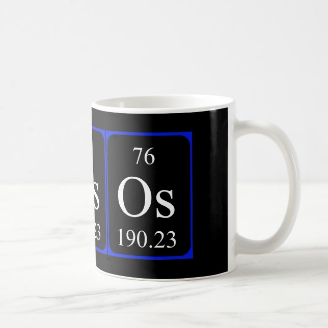 Tasse de l'élément 76 - osmium (Droite)