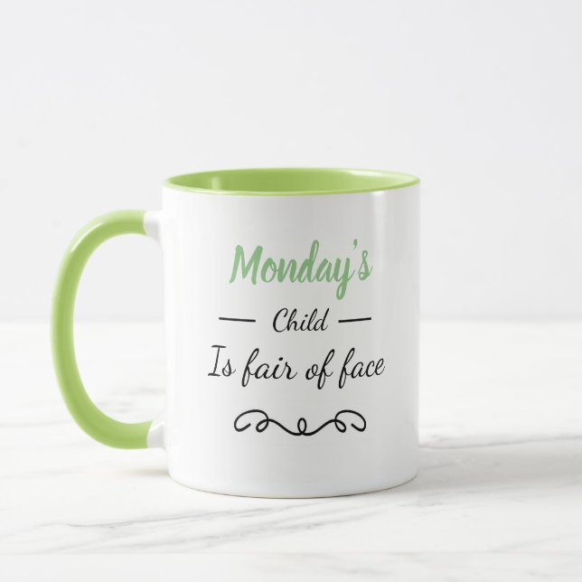 Tasse de l'enfant de lundi (Gauche)