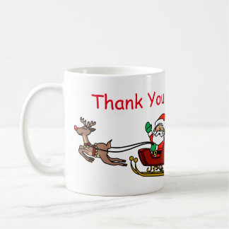 Tasse de lettre de Merci de Père Noël