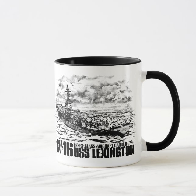 Tasse de Lexington de porte-avions (Droite)