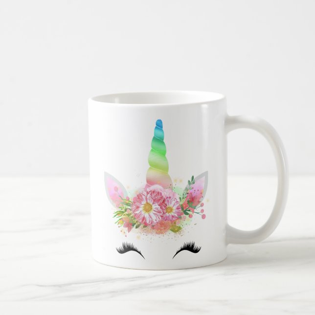 Tasse de licorne d'arc-en-ciel (Droite)