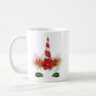 Tasse de licorne de Noël