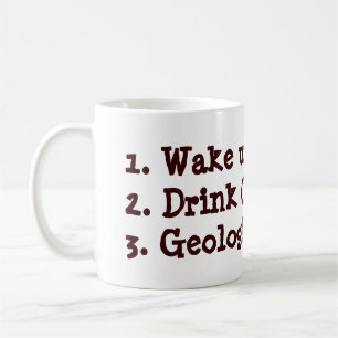 Tasse de liste de remue-ménage de géologue