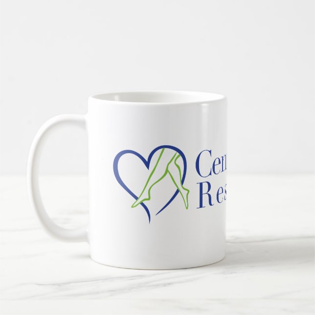 Tasse de logo - blanc (Gauche)