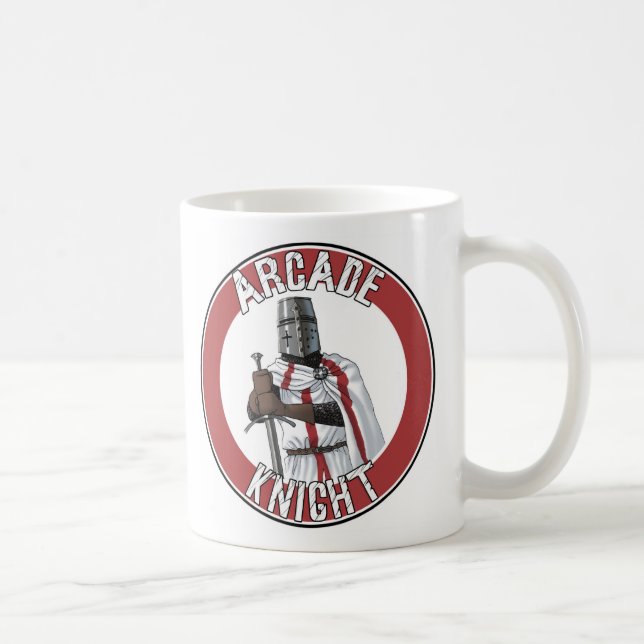 Tasse de logo de chevalier d'arcade (Droite)