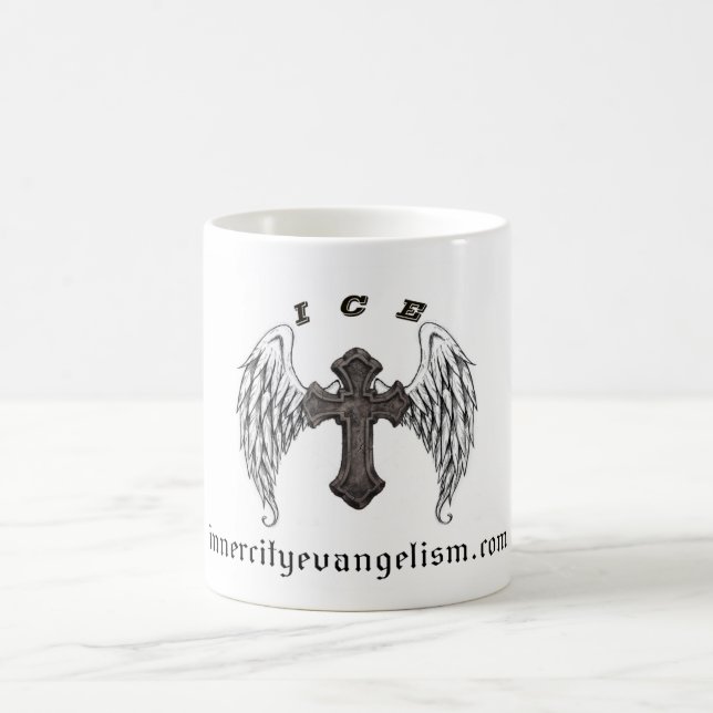 Tasse de logo de GLACE (tout profite POUR GLACER (Centre)