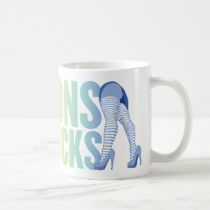 Tasse de logo de jambes d'arc-en-ciel