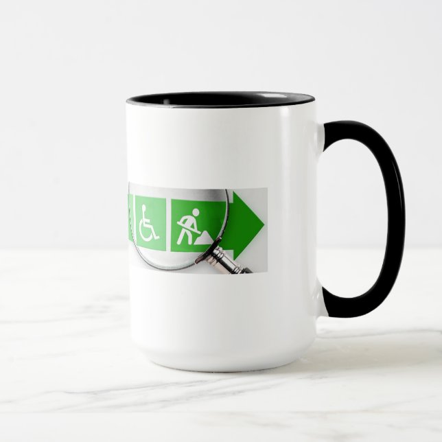 Tasse de logo de VocRehabRadio (Droite)