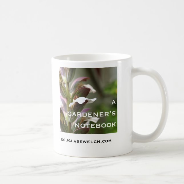 Tasse de logo du carnet d'un jardinier (Droite)