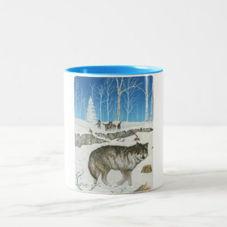 Tasse de loup solitaire de Snowland