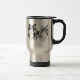 Tasse de loups gris