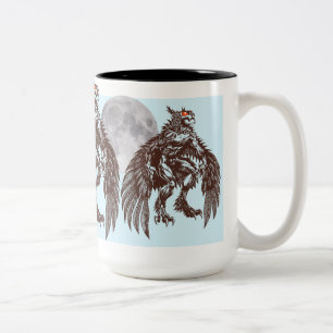 Tasse de lune de couche-tard de Mothman grande