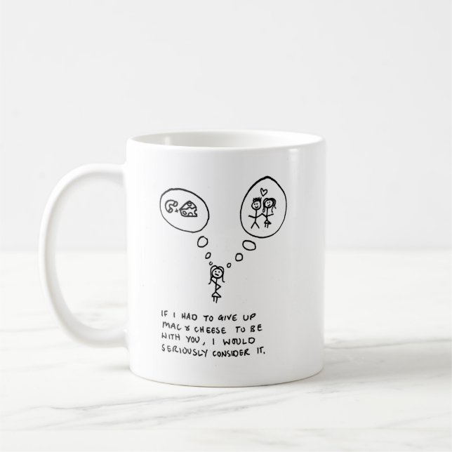 Tasse de Mac et de fromage (Gauche)