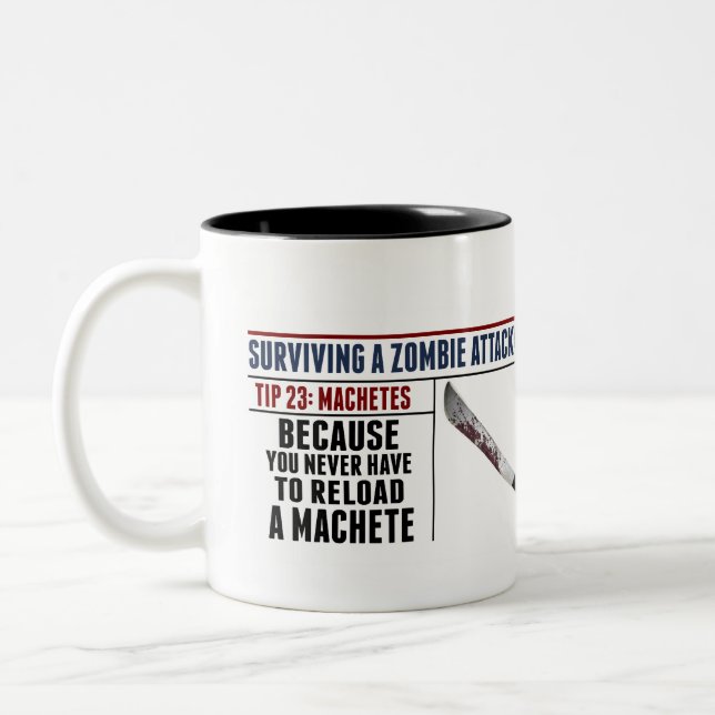 TASSE DE MACHETTE DE ZOMBI (Gauche)