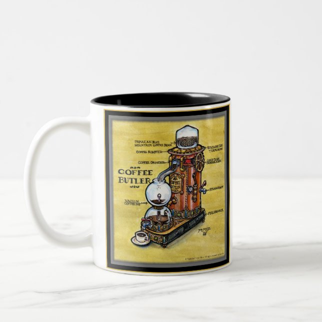Tasse de maître d'hôtel de café de Steampunk (Gauche)