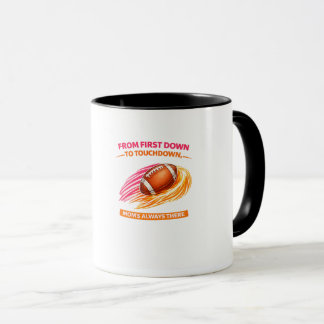 Tasse de Maman de Football – Du premier down au To