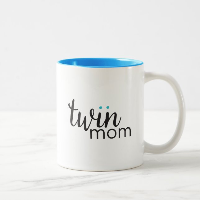 Tasse de maman de jumeau de garçon de garçon (Droit)
