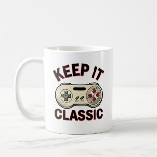 Tasse de manette de jeu vidéo rétro « Keep It Clas