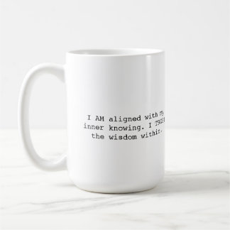 Tasse de mantra Inner Knowing avec portail de priè